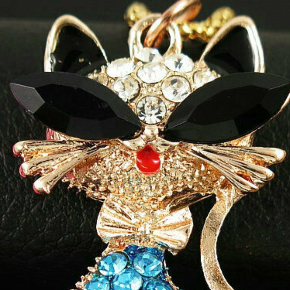 Whimsical Sassy Cat Necklace